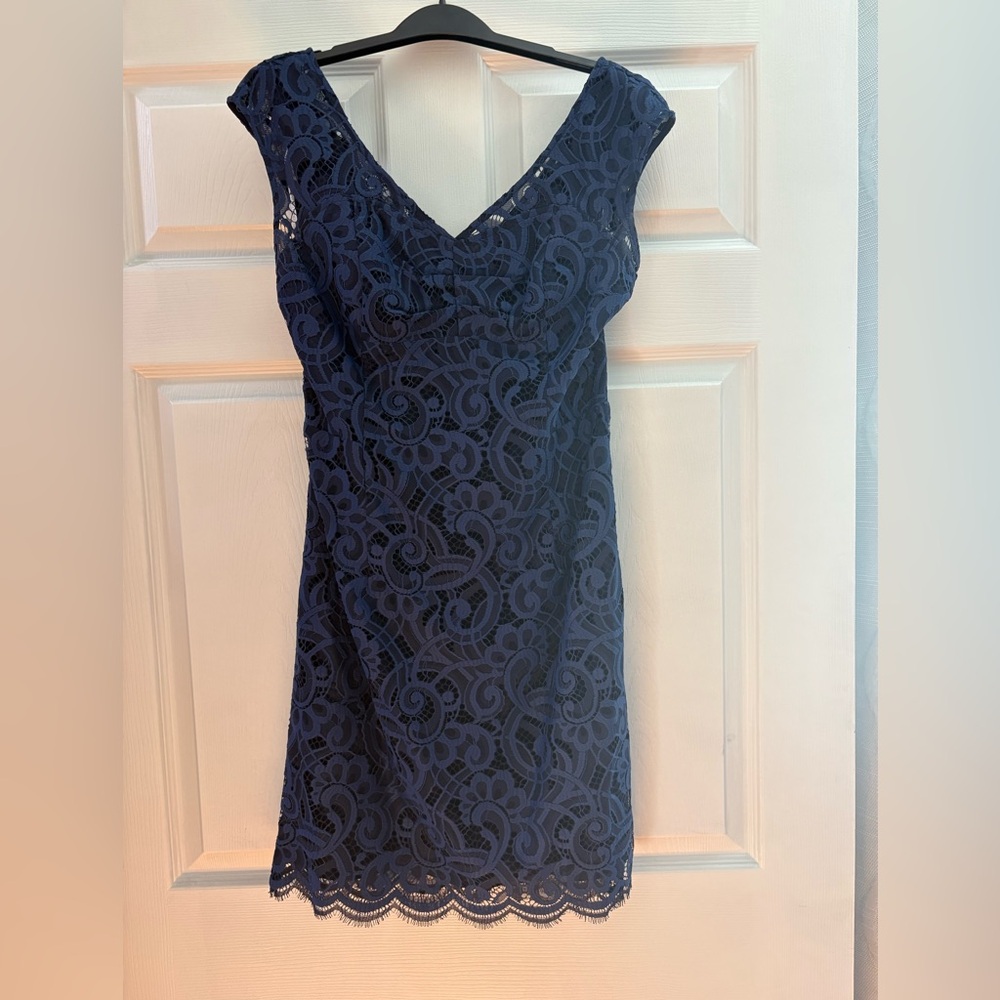 Lilly Pulitzer Sapphire Blue Lace Dress